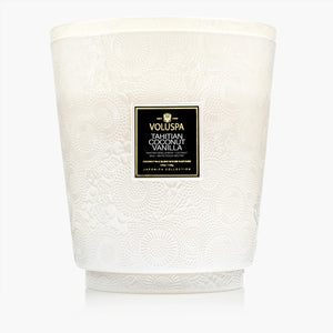 Tahitian Coconut Vanilla 5W Hearth Candle