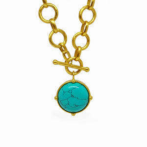 Turquoise Honeybee Statement Necklace