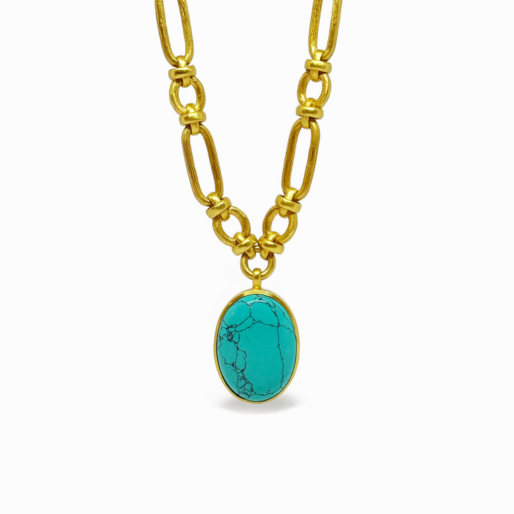 Turquoise Ivy Statement Necklace