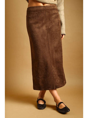 Maelle Suede Skirt