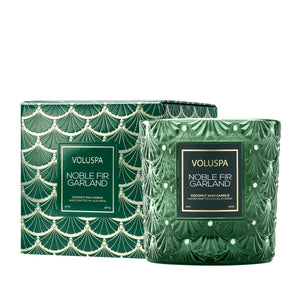 Noble Fir Garland 12oz Classic Candle