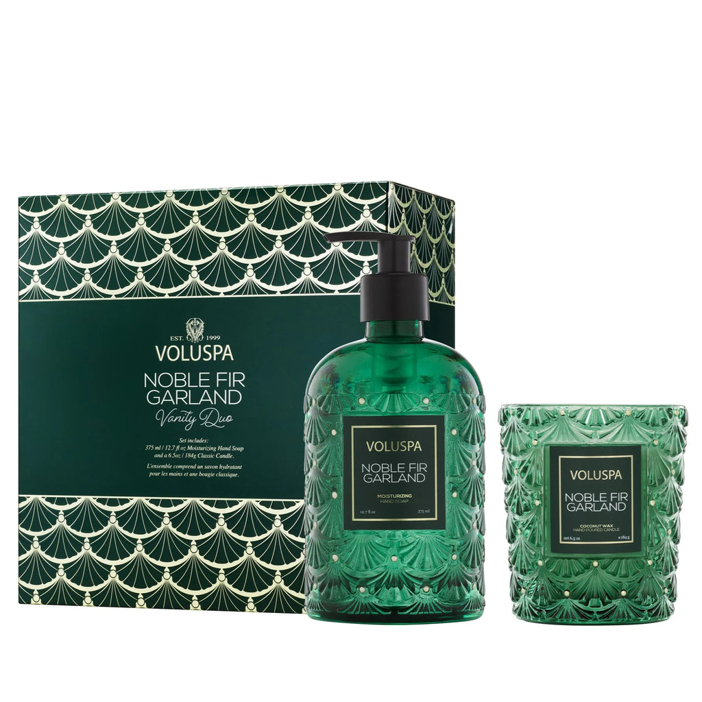 Noble Fir Garland Soap & Candle Set