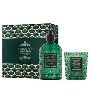Noble Fir Garland Soap & Candle Set