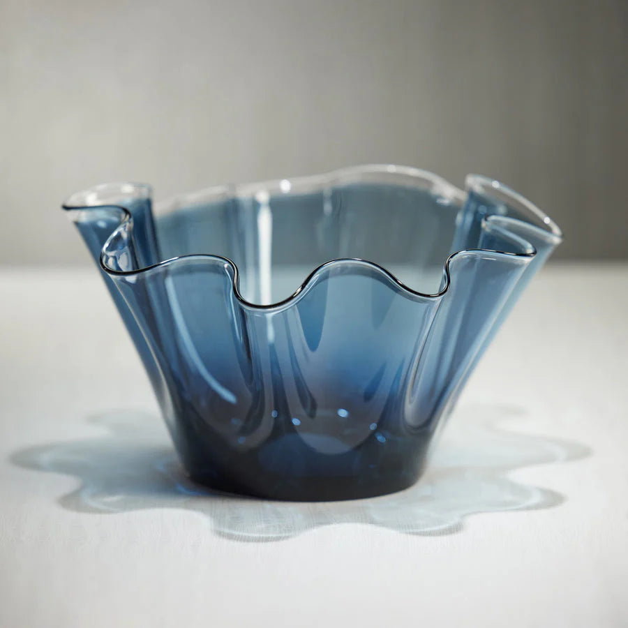 Tropezana Tall Wave Glass Bowl