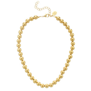 Mini Margaret Gold Bead Necklace