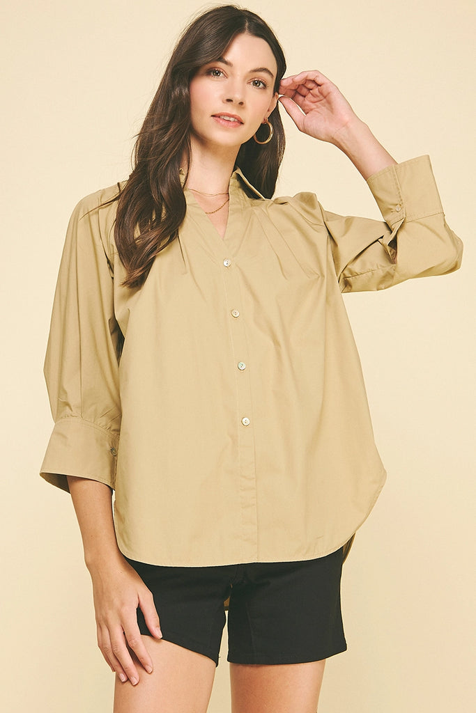 Mira Wide Cuff Shirt