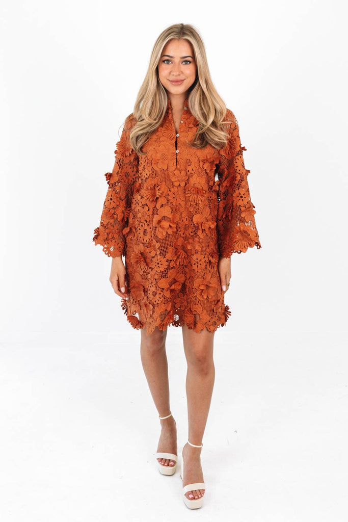 The Burnt Orange Seraphina Dress