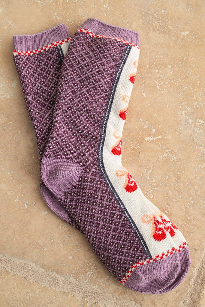 Cherry Sweetheart Socks