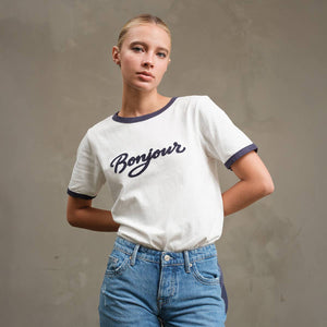 Gigi "Bonjour" Ringer Tee