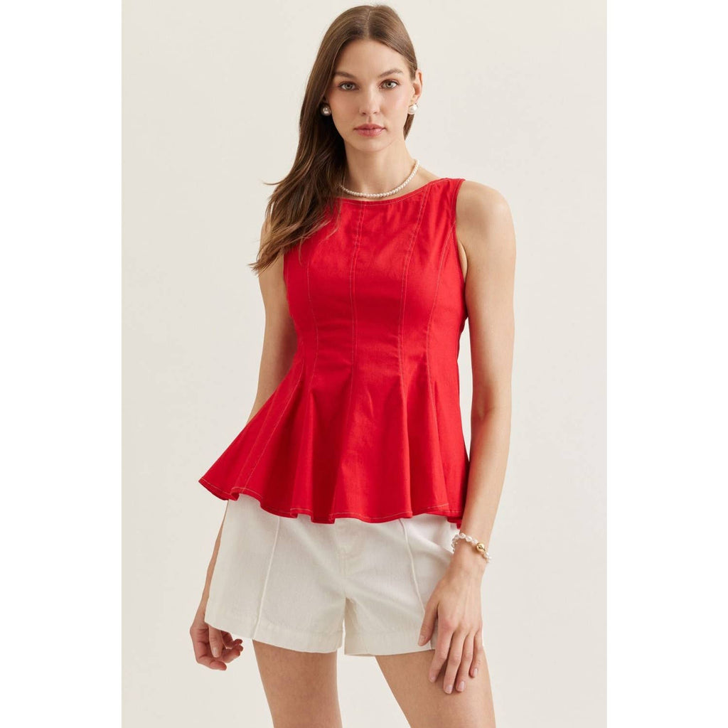 Percy Peplum Top