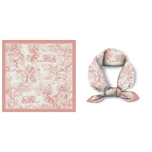 Pink Detail Square Scarf