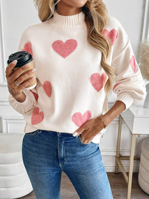 Lulu Heart Turtleneck Sweater