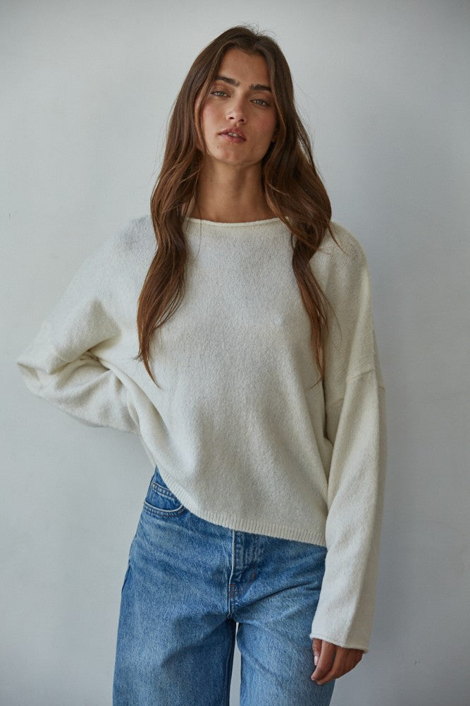 Reese Rolled Knit Sweater