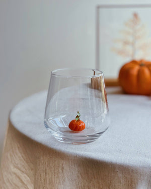 Handmade Tiny Pumpkin Glassware - Set of 4