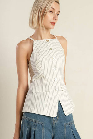 Ella Woven Seersucker Top