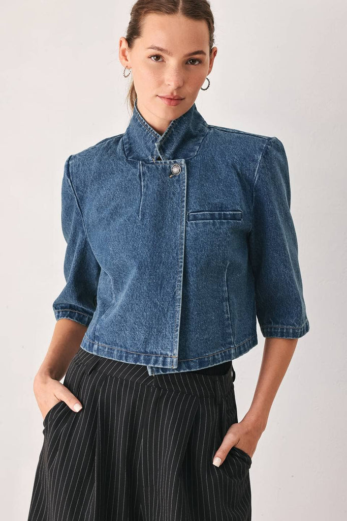 Shiloh Denim Crop Jacket