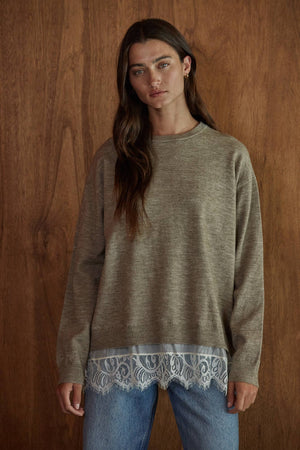 Colette Knit Lace Sweater