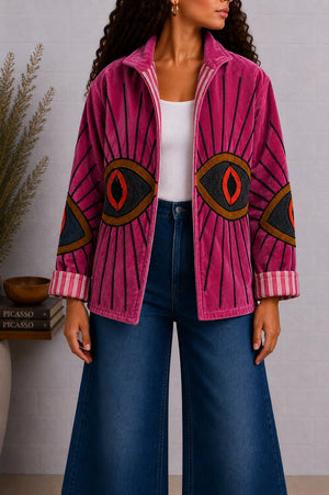 Mystic Gaze Velvet Jacket
