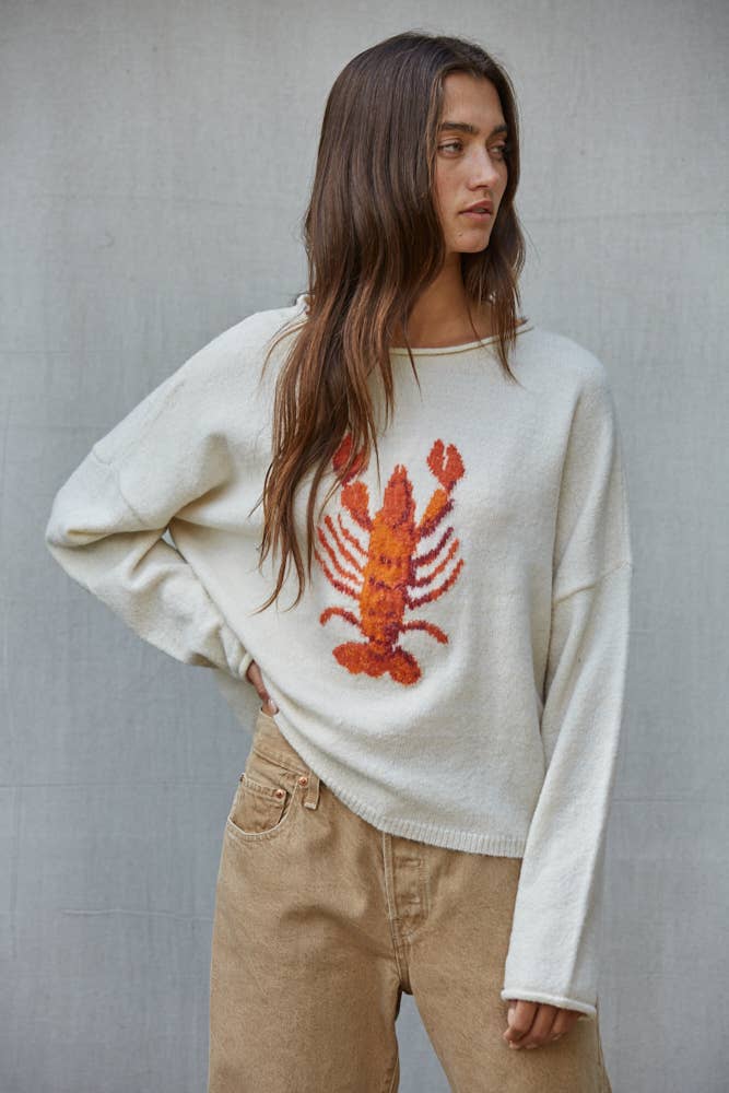 Maren Lobster Sweater