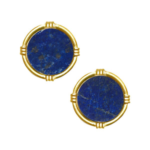 Ida Stud Earrings - Blue Lapis