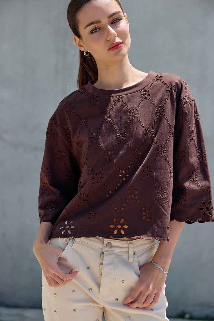 Indie Eyelet Blouse