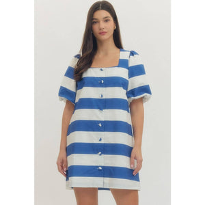 Gia Striped Mini Dress