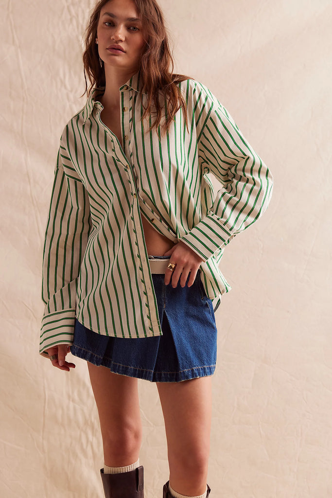 Striped Varsity Vibes Shirt