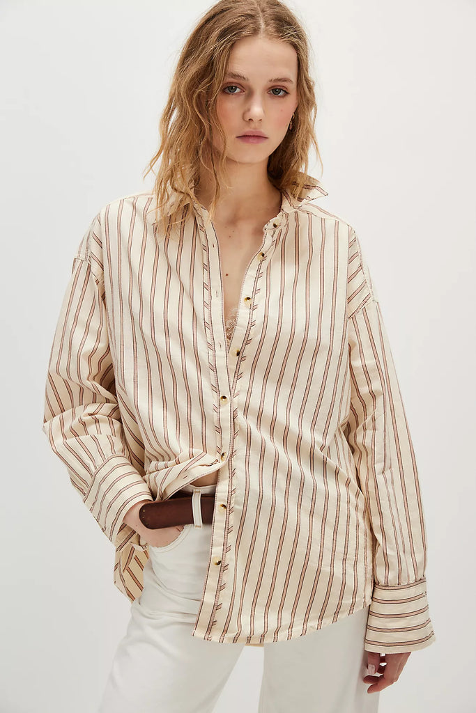 Striped Varsity Vibes Shirt