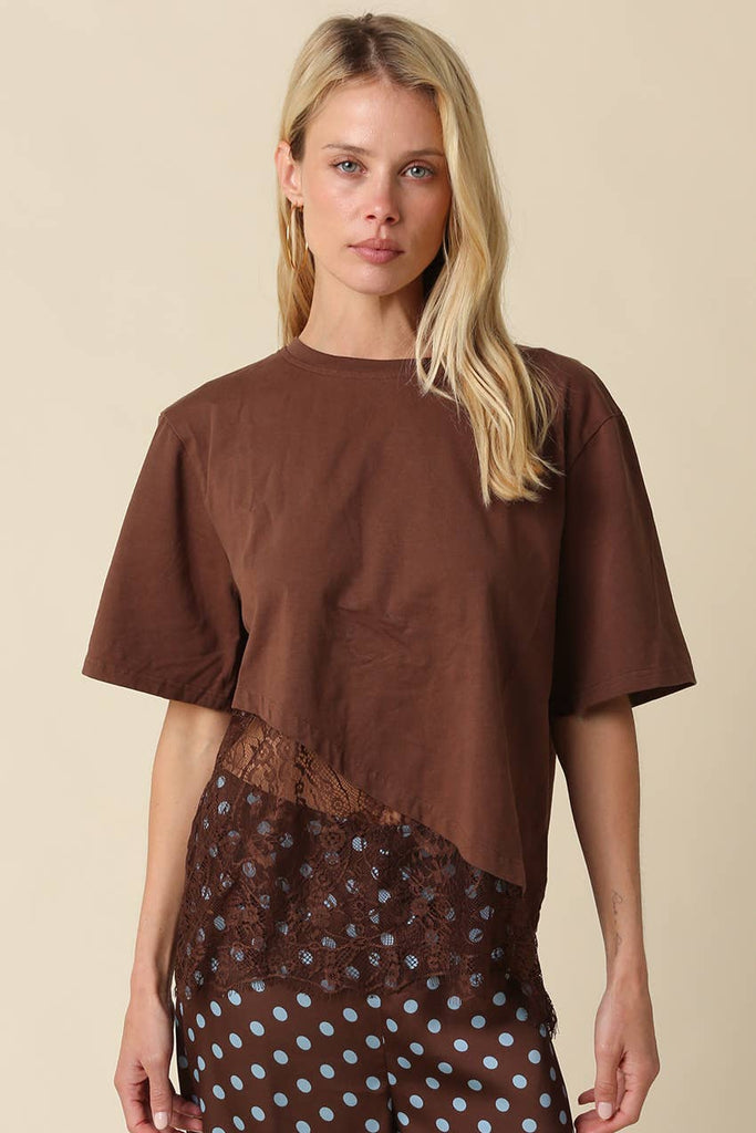 Camila Lace Hem Top