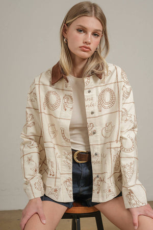 Loretta Western Embroidered Jacket