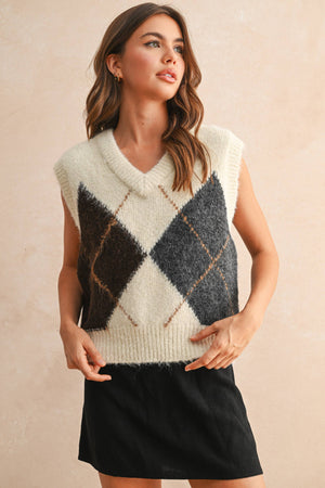 Mabel Argyle Sweater Vest