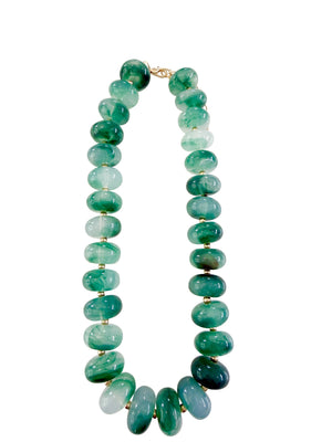 Liberty Chunky Beaded Necklace- Mint