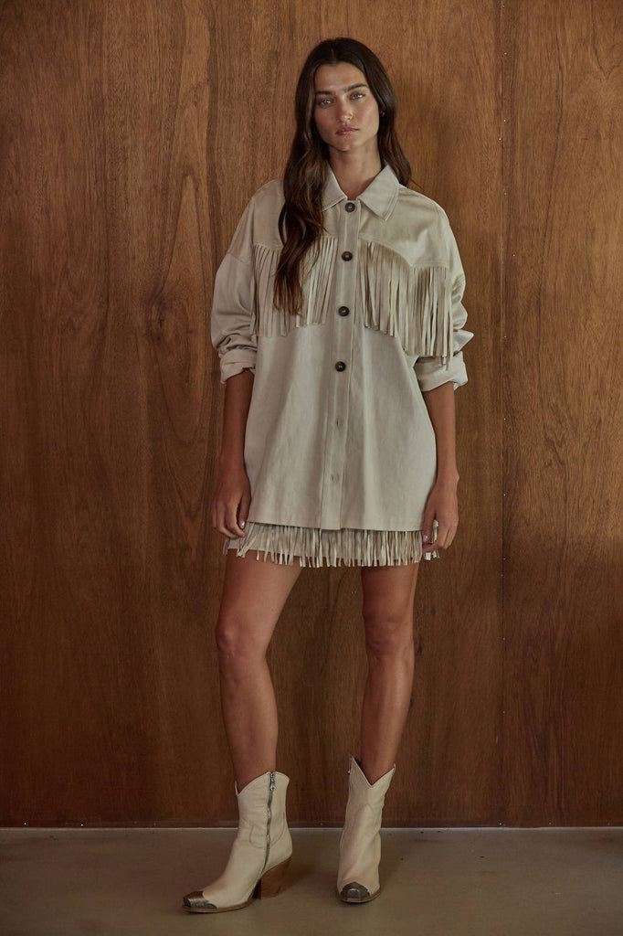 Kate Fringe Jacket Top