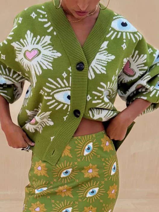 Claudia Mystical Eye Cardigan