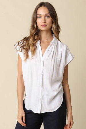 Celine Flutter Sleeve Blouse
