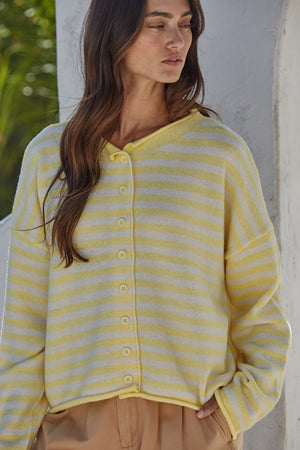 Kori Knit Striped Cardigan