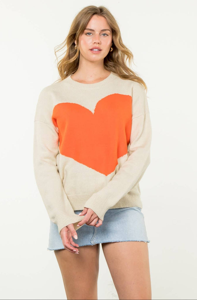 Heart Knit Sweater