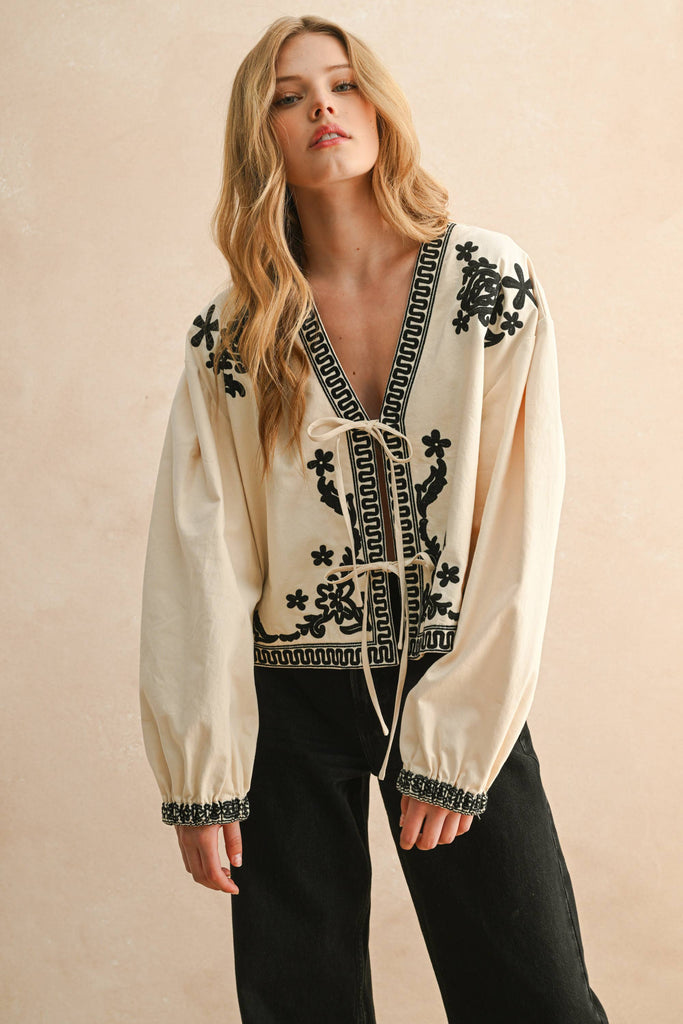 Faye Floral Detail Jacket