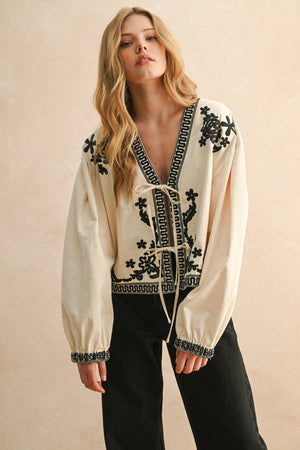 Faye Floral Detail Jacket