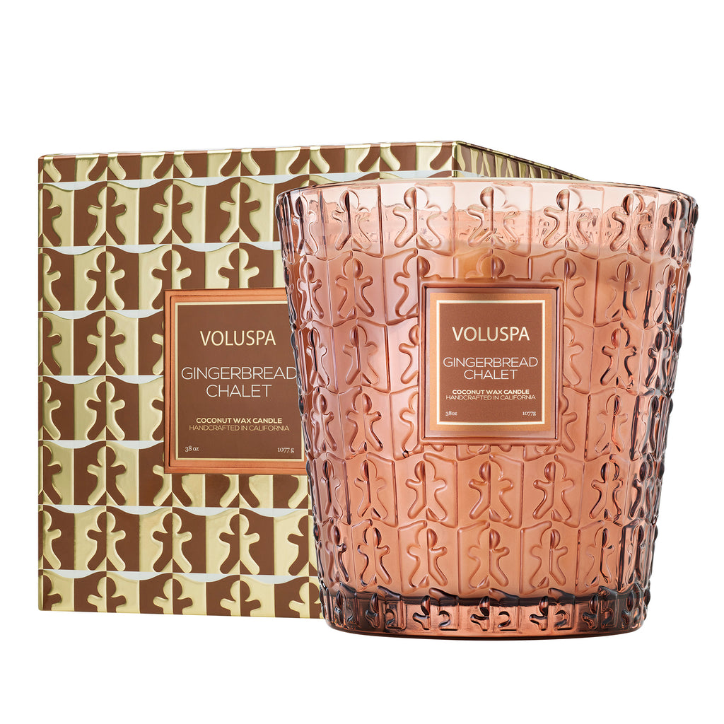 Gingerbread Chalet 3W Hearth Candle