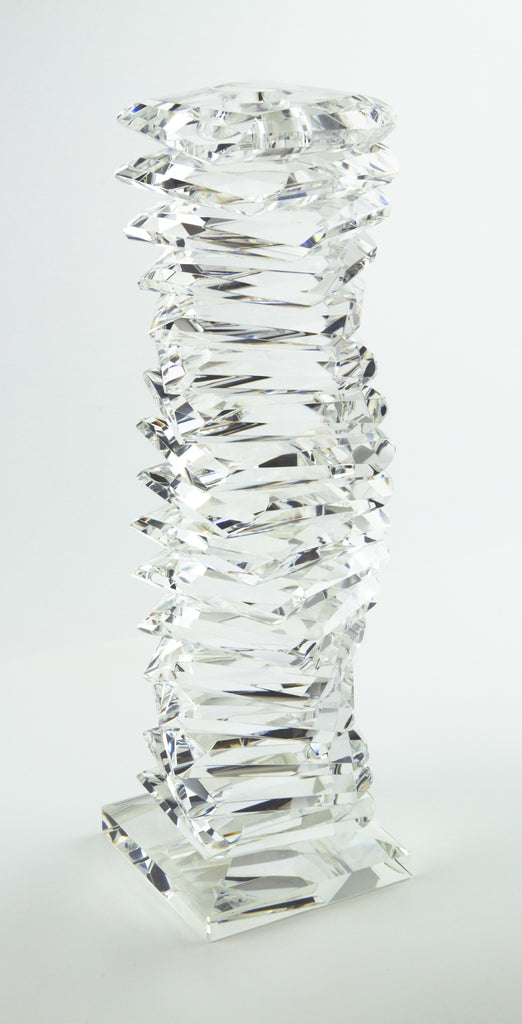 Crystal "Twisted" Candlestick, Large