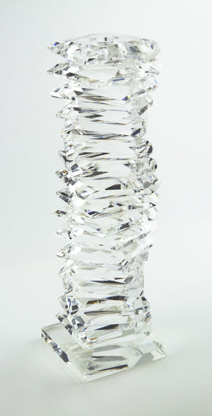 Crystal "Twisted" Candlestick, Large