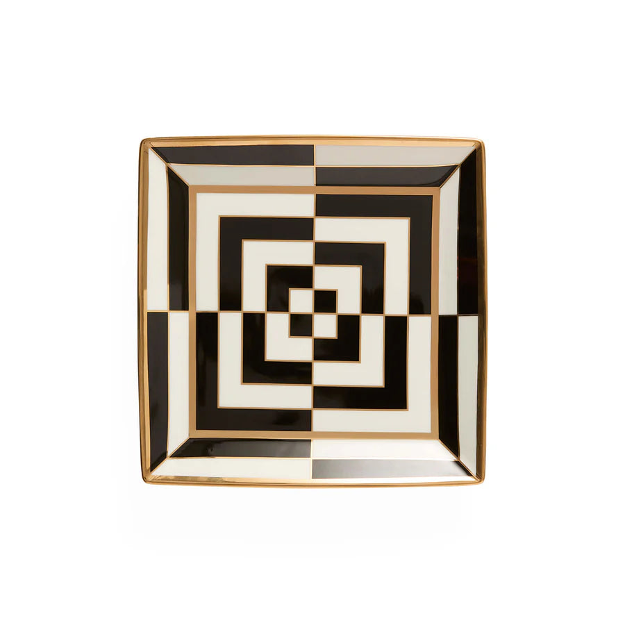 Op Art Square Serving Tray