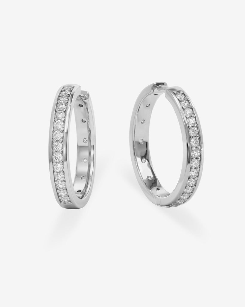 Ashley infinity Reversible Hoops 1"