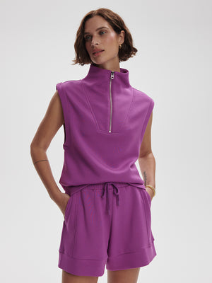 Magnolia Half Zip Tank 2.0