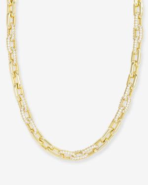 Frankie Pavè Chain Necklace 18"