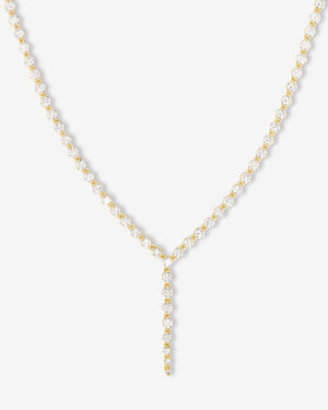 She's an Icon Lariat Tennis Necklace 16"