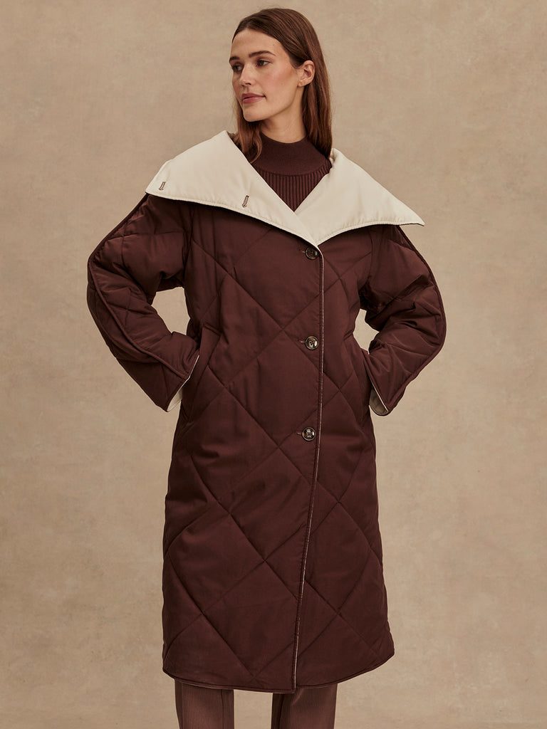 Annalise Reversible Wrap Coat
