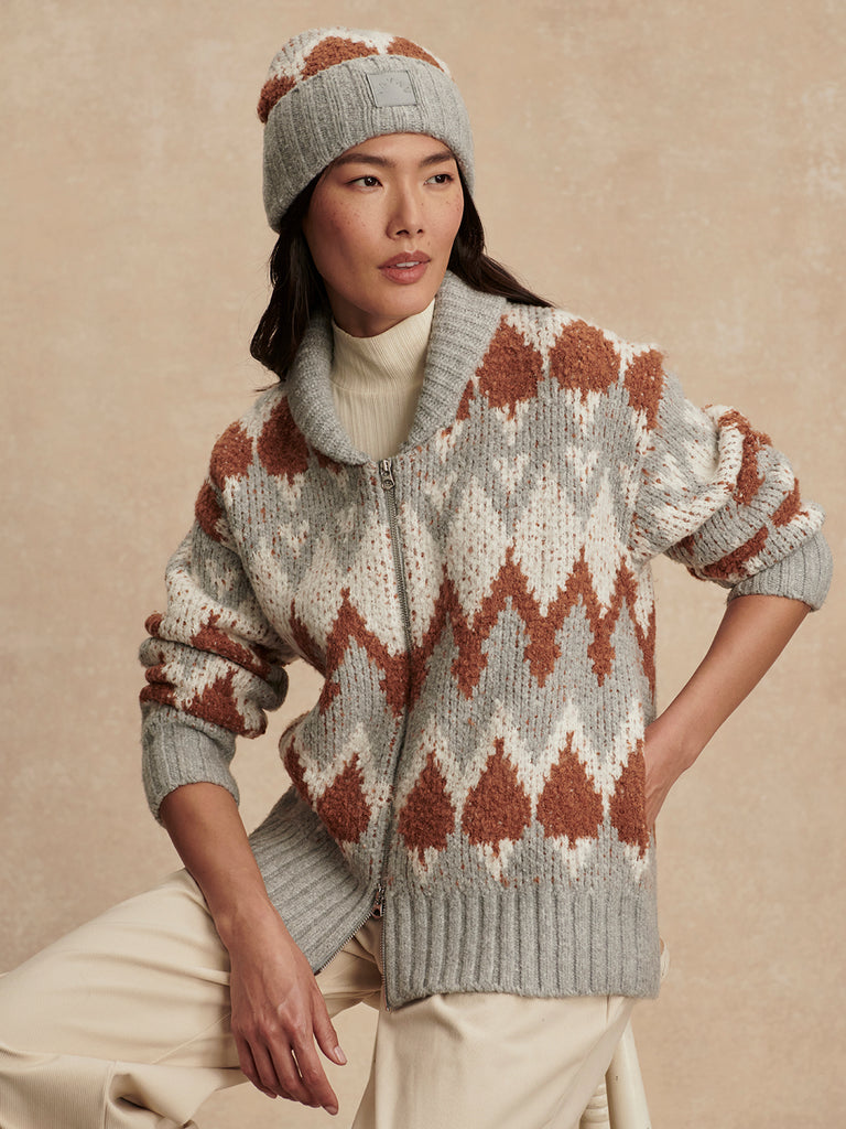 Brockley Jacquard Knit Jacket