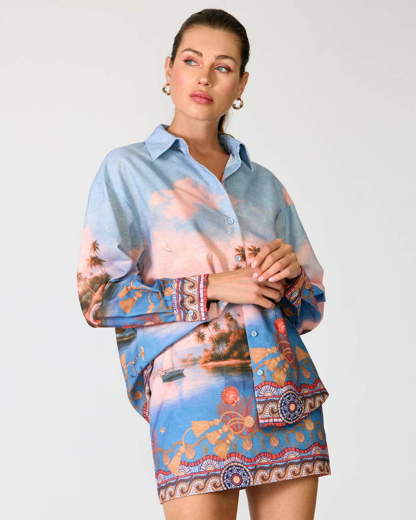 Pernille Blue Multi Shirt
